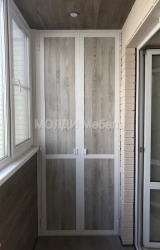 шкаф на балкон влагостойкий серый